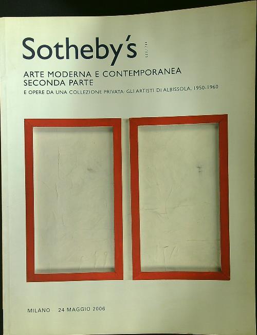 Arte moderna e contemporanea maggio 2006 seconda parte - copertina