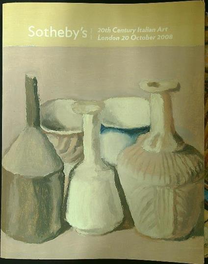 20th Century Italian Art october 2008 - copertina