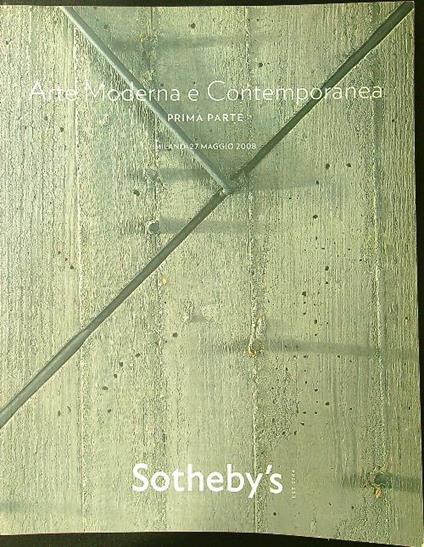 Arte Moderna e Comtemporanea prima parte maggio 2008 - copertina