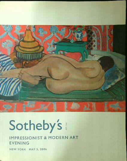 Impressionist & Modern Art  evening may 2006 - copertina
