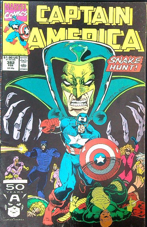 Captain America 382/February 1991 - copertina