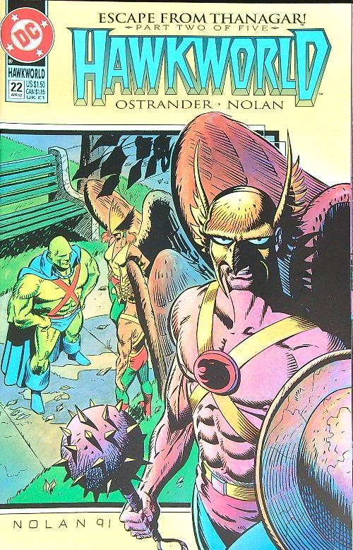 Hawkworld 22/Apr 92 - copertina