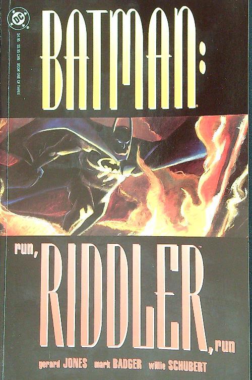 Batman : Run riddler, run Book One - copertina