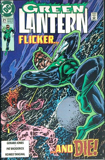 Green Lantern 21/February 1992 - copertina
