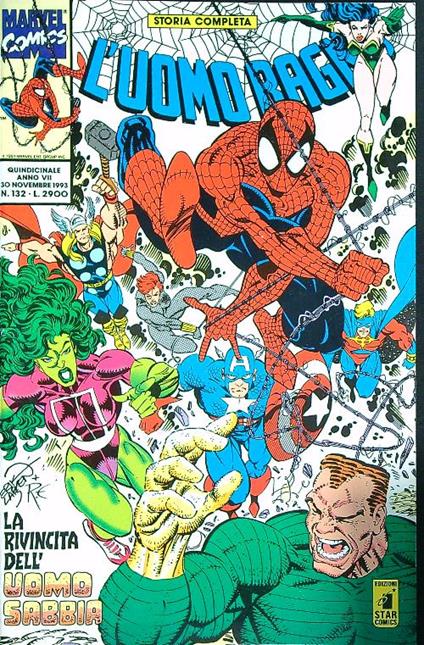 L' uomo ragno 132/30 novembre 1993 - copertina