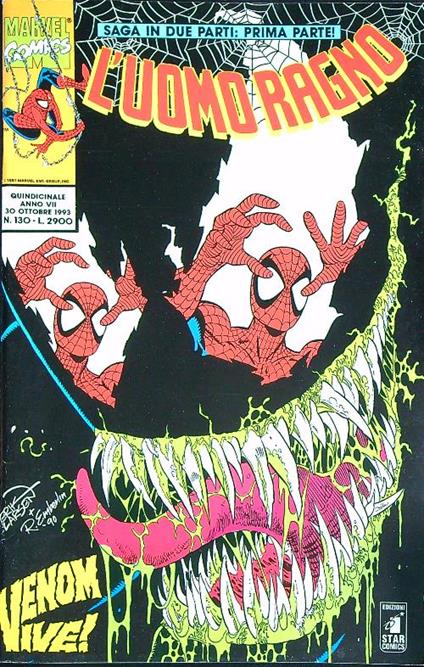 L' uomo ragno 130/30 ottobre 1993 - copertina