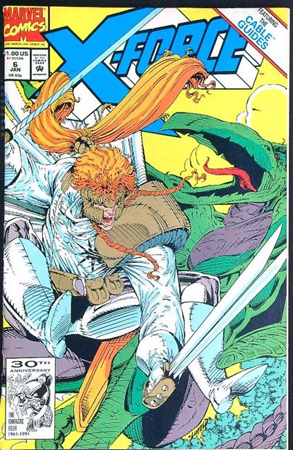X-Force 6/January 1992 - copertina