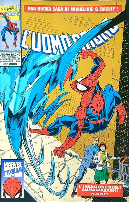 L' uomo ragno 153/15 ottobre 1994 - copertina
