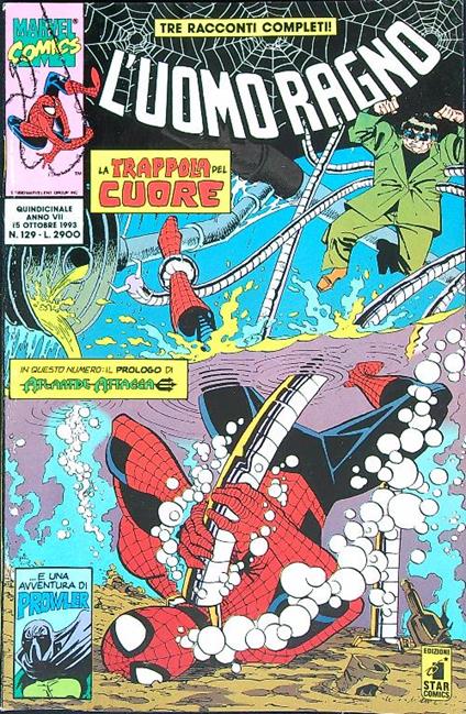 L' uomo ragno 129/ 15 ottobre 1993 - copertina
