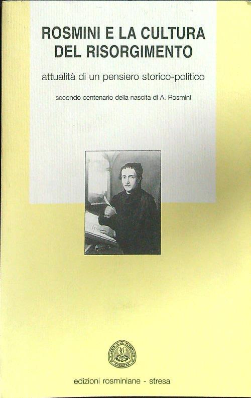 Rosmini e la cultura del risorgimento