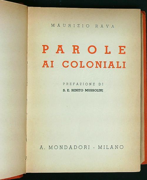Parole ai coloniali