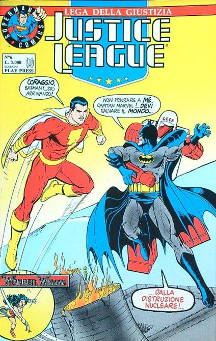 Justice League 6/ settembre 1990 - copertina
