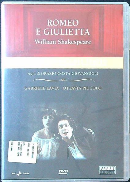 Romeo e Giulietta DVD - W. Shakespeare - copertina