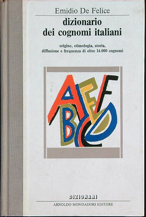 Dizionario dei cognomi italiani