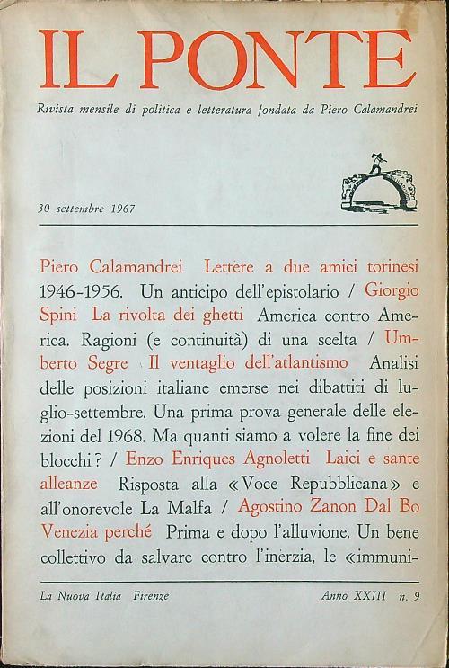 Il Ponte n. 9/settembre 1967