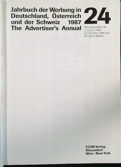 Jahrbuch der Werbung in Deutschland 24