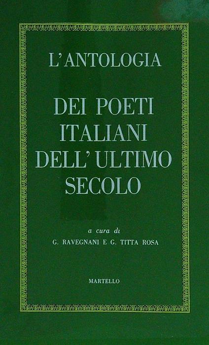 L' antologia dei poeti italiani dell’ultimo secolo - copertina