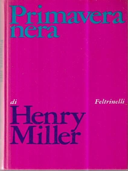 Primavera nera - Henry Miller - copertina