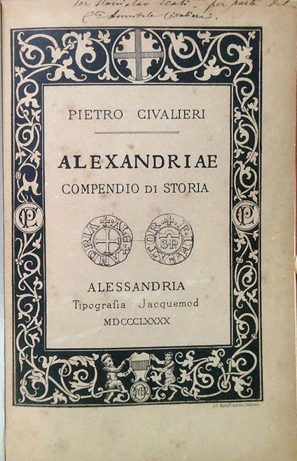 Alexandriae. Compendio di storia - copertina