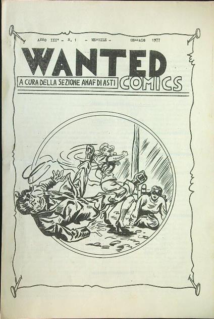 Wanted n. 1/gennaio 1977 - copertina