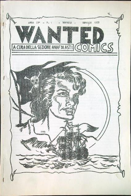 Wanted n. 1/gennaio 1978 - copertina