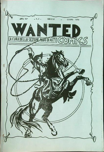 Wanted n. 6/giugno 1980 - copertina