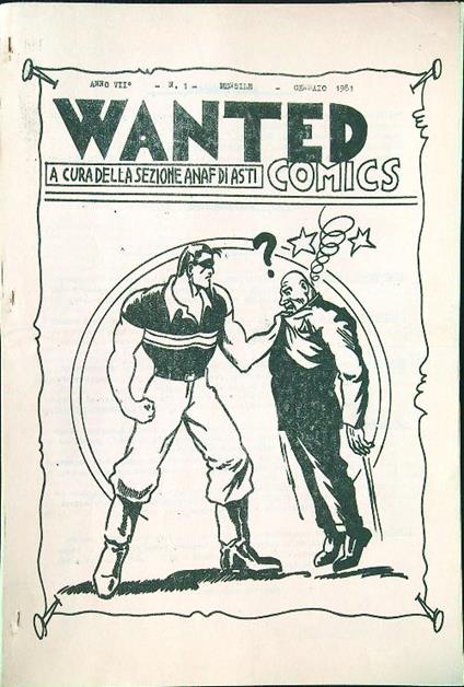 Wanted n. 1/gennaio 1981 - copertina