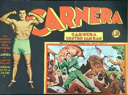 Carnera contro Sam Bag - copertina