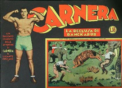Carnera La recluta di Ranckapur - copertina