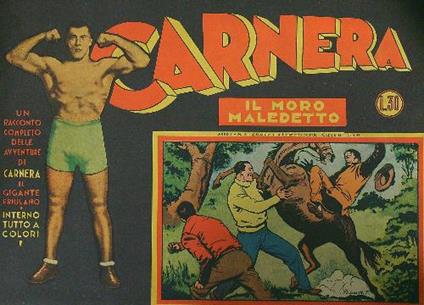Carnera Il moro maledetto - copertina