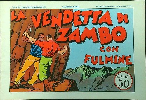 La vendetta di Zambo con Fulmine - copertina