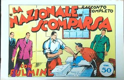 La nazionale scomparsa con Fulmine - copertina