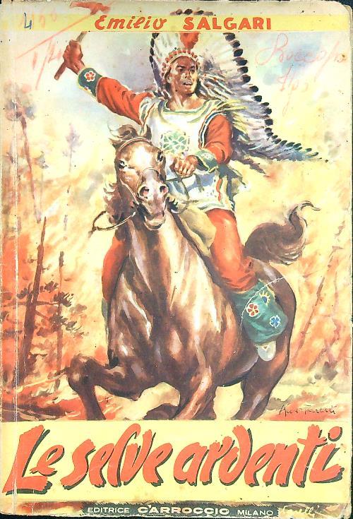 Le selve ardenti - Emilio Salgari - copertina