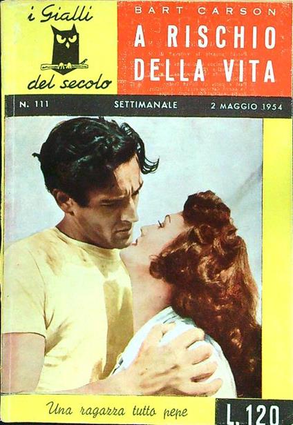 A rischio della vita - Bart Carson - copertina