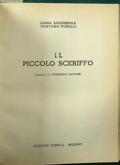 Il piccolo sceriffo - copertina