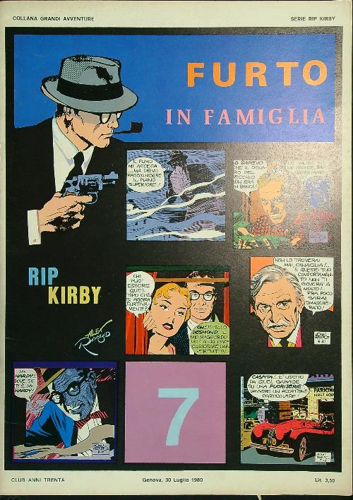 Rip Kirby: furto in famiglia - Alex Raymond - copertina