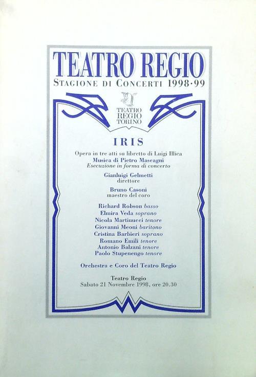 Teatro Regio. Stagione di Concerti 1998-99 - copertina
