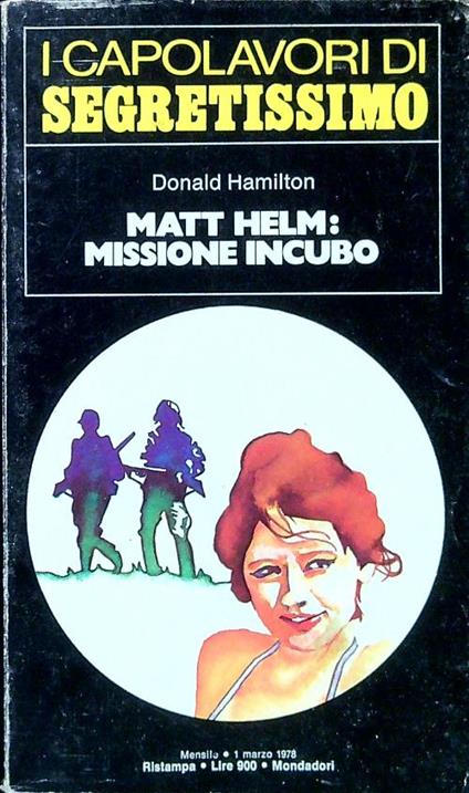 Matt Helm: missione incubo - Donald Hamilton - copertina