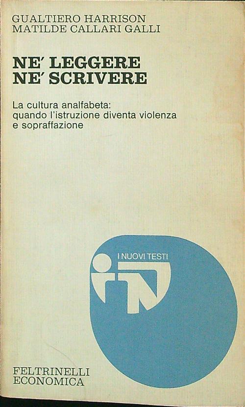 Nè leggere nè scrivere - Harrison - copertina