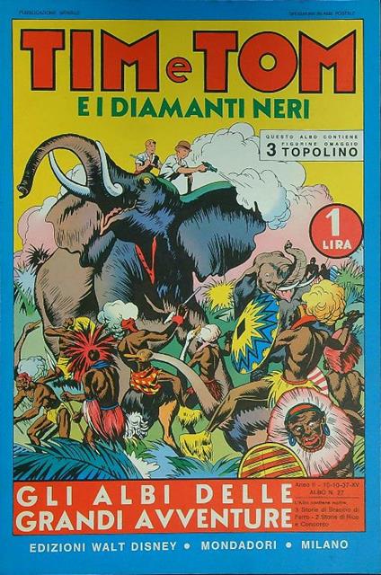 Tim e Tom e i diamanti neri - copertina