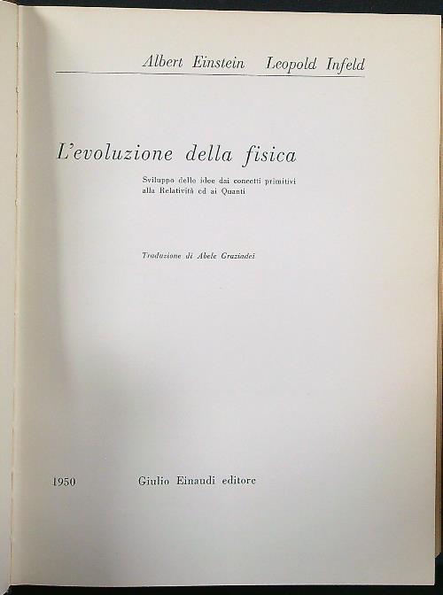 L' evoluzione della fisica