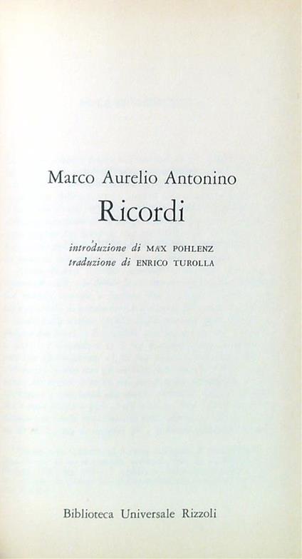 Ricordi - copertina