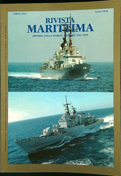 Rivista Marittima Aprile 2009 - copertina