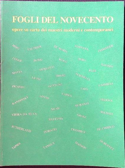 Fogli del novecento - copertina