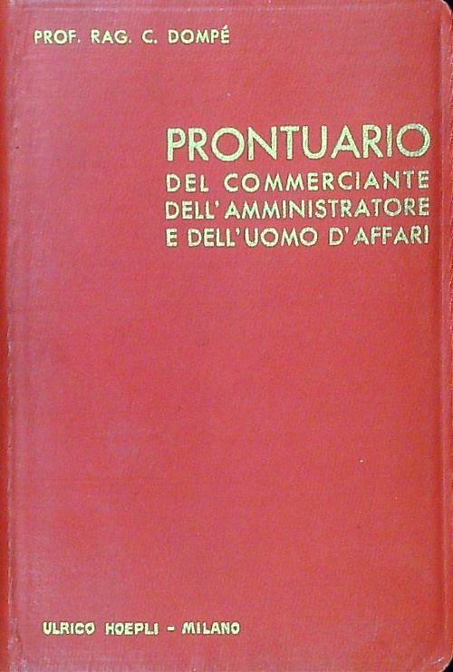 Prontuario del commerciante dell'amministratore e dell'uomo d'affari