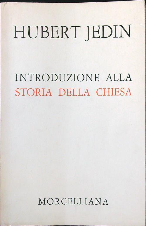 Introduzione alla storia della Chiesa - Hubert Jedin - copertina