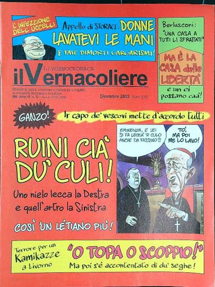 Il Vernacoliere n. 12/dicembre 2005 - copertina