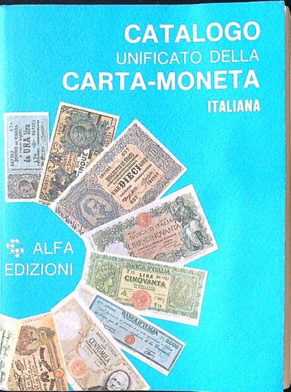 Catalogo unificato della carta-moneta italiana 2001 - copertina