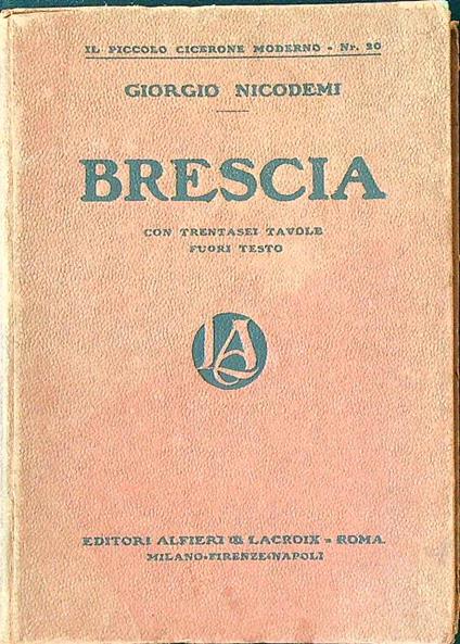 Brescia - Giorgio Nicodemi - copertina