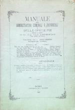 Manuale degli amministratori comunali e provinciali e delle opere pie 1887